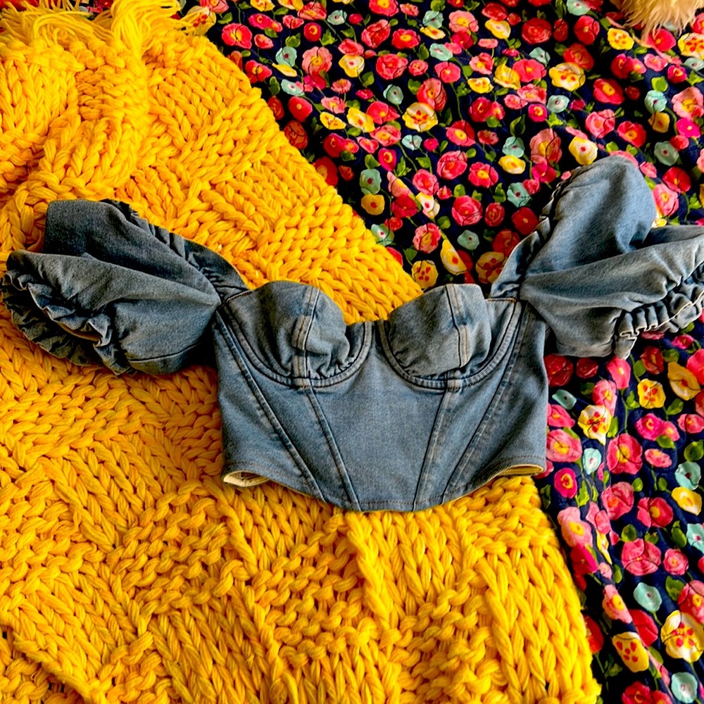 House of CB Denim Corset